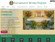 Tablet Screenshot of incarnate-word.org